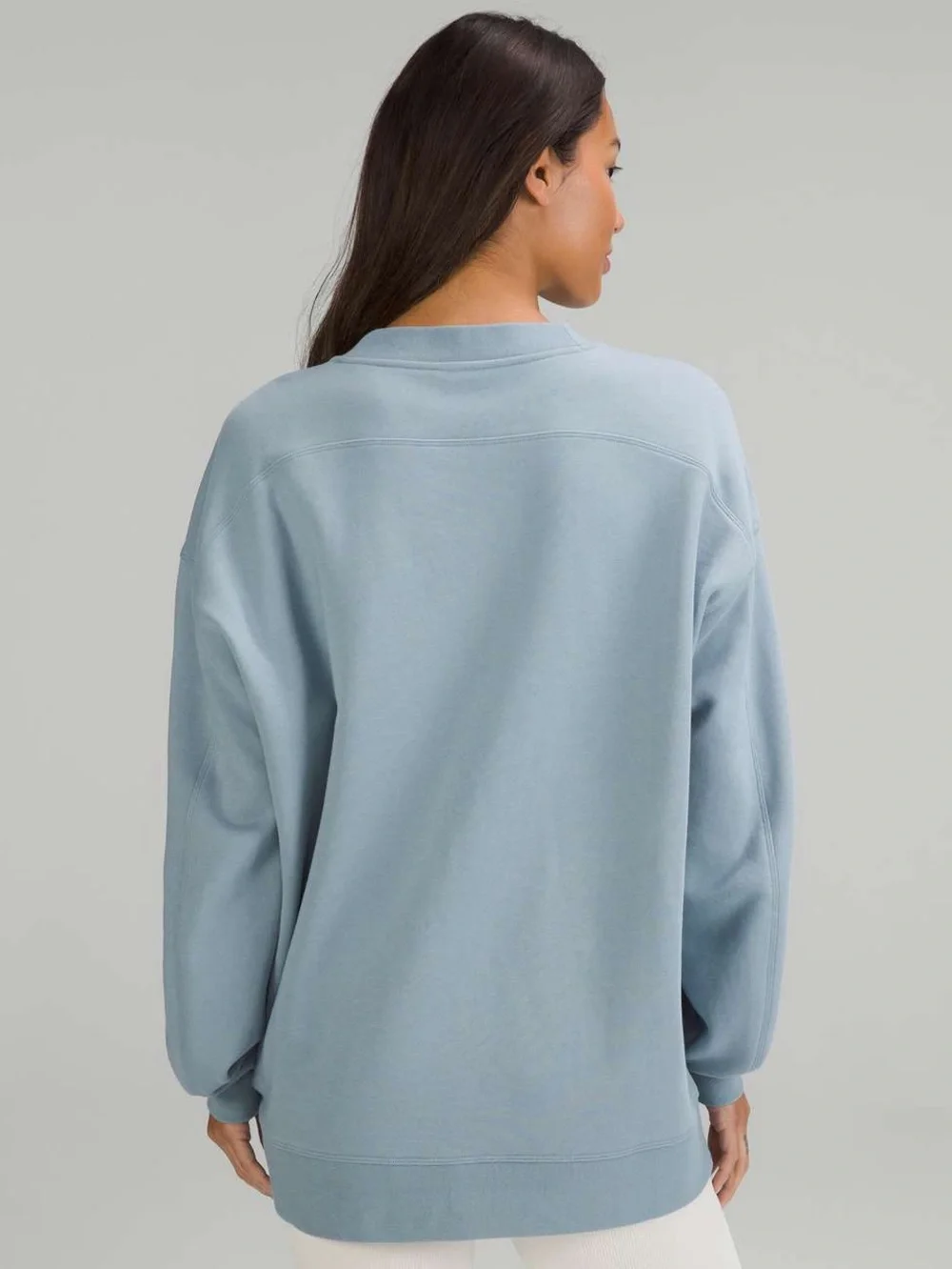 Lululemon Perfectly Oversized Crew *Graphic in Chambray Size 6/8